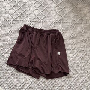 Vuori Women's Dark Brown Athletic Shorts